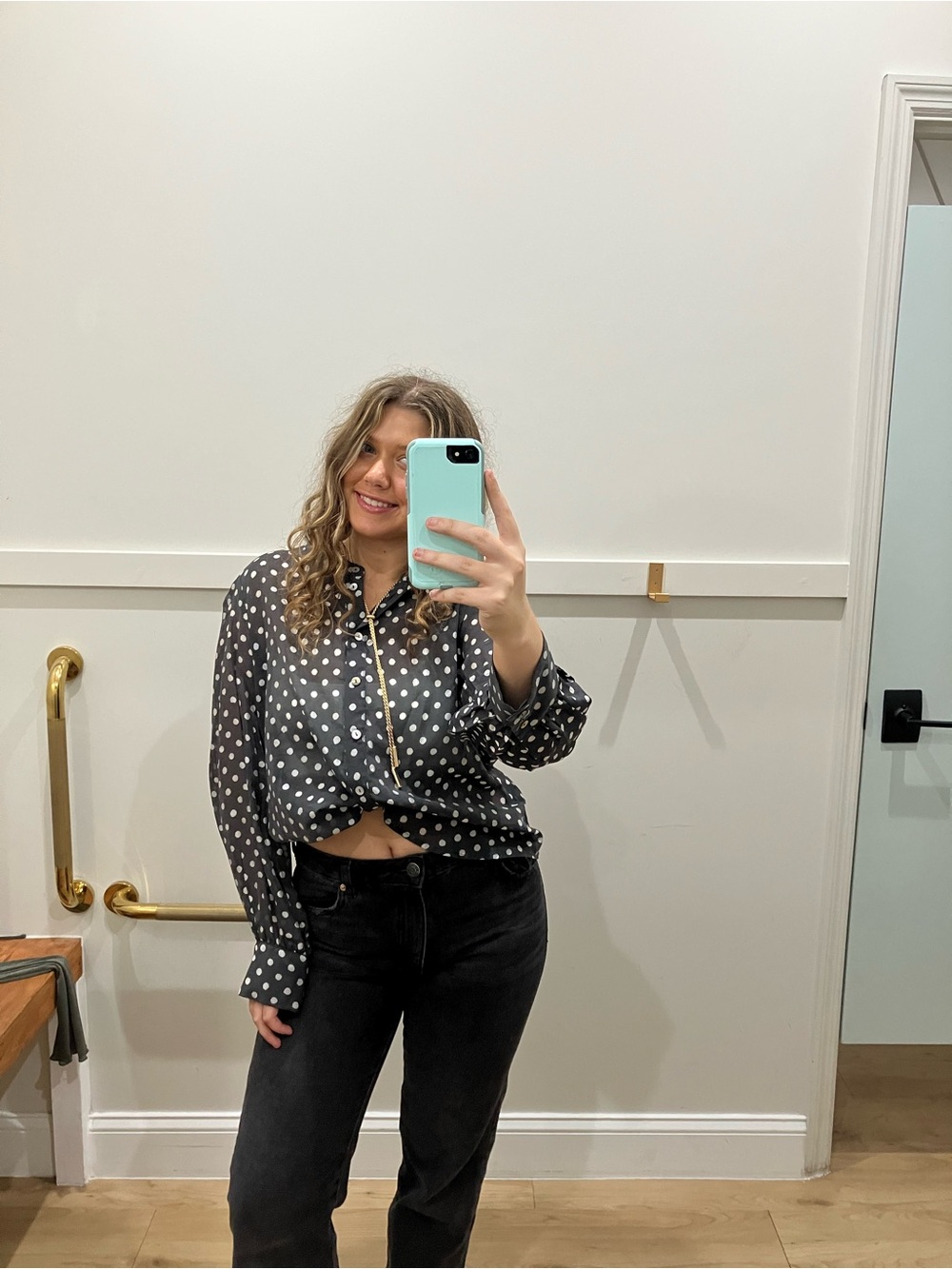 Bailey 44 Black Polka Dot Button-Down Shirt